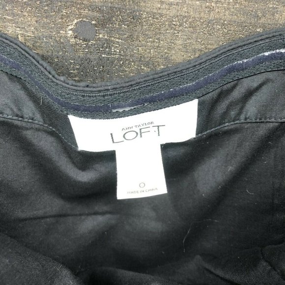 Ann Taylor Loft Strapless Little Black Dress Sz 0 - Picture 5 of 8